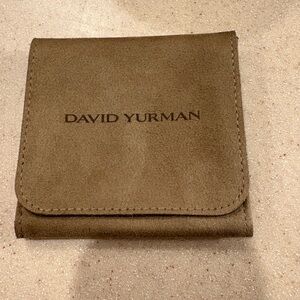 David Yurman Tan Suede Pouch